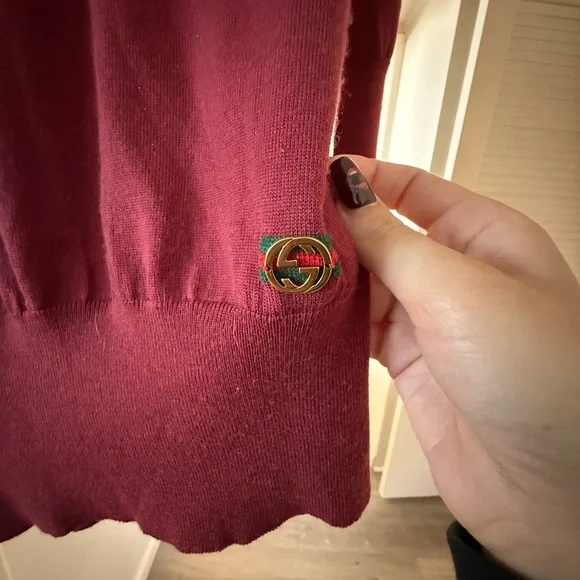 Gucci Burgundy Turtleneck Sweater - Picture 4 of 5